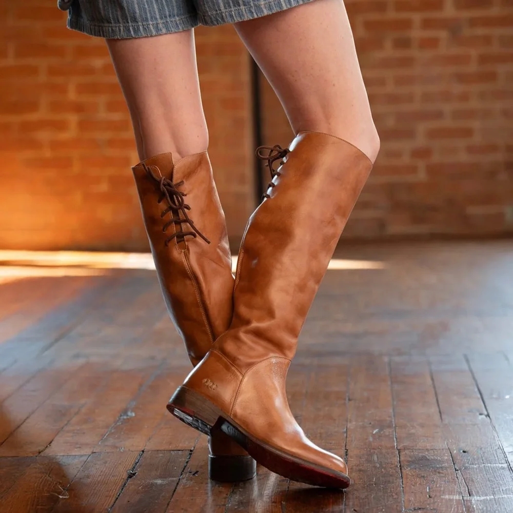 Bed Stu Manchester Leather Boots in Tan